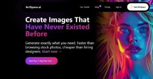 Artspace ai homepage